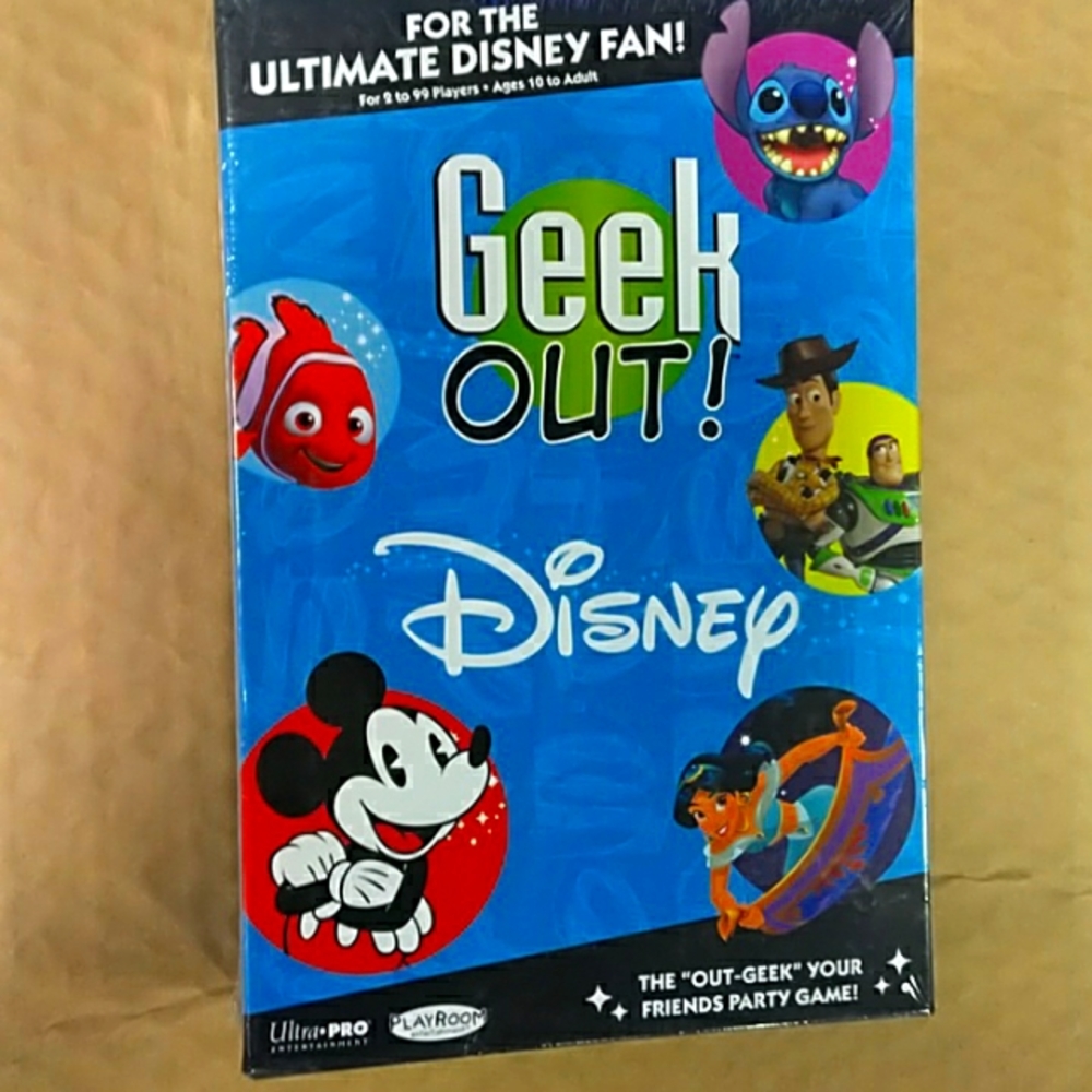 NEW unopened box Disney GEEK OUT ultimate fan game